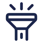 Flashlight On SVG Icon